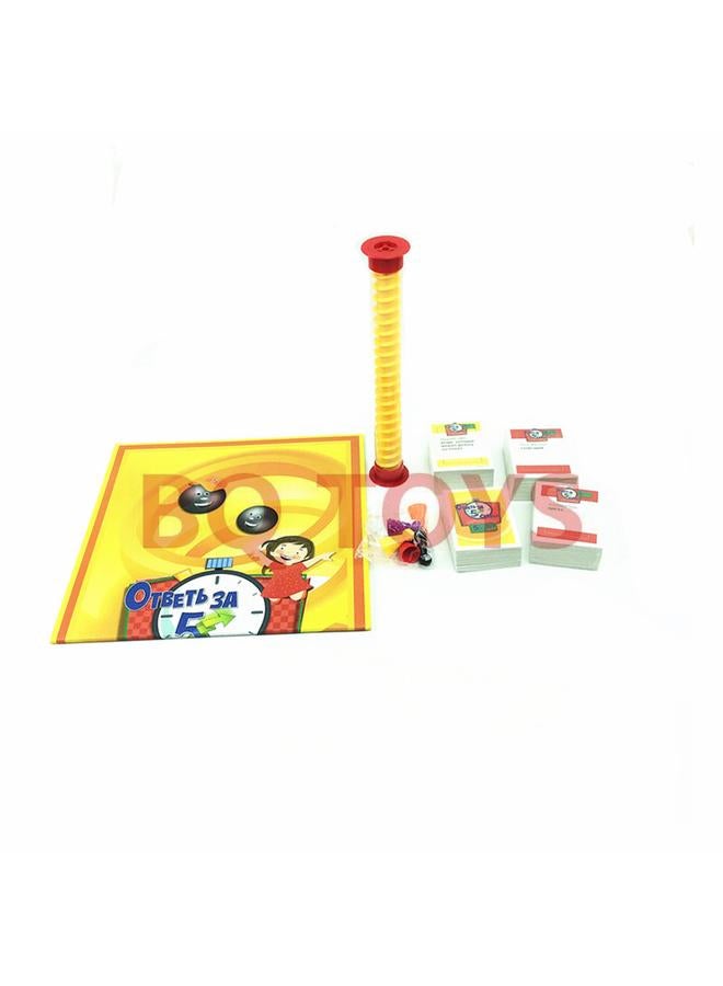 Bluejw RUSSIAN GAME FOR KIDS Russian Russian Board Game Children's Card 5 Seconds Thinking Brain Answer Game - Image 4