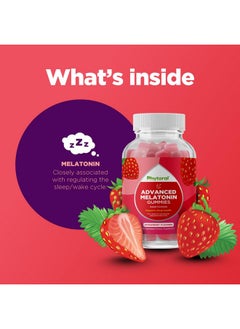 Phytoral Melatonin Gummy Vitamins Sleep Supplement - Natural Adult Melatonin Gummies 5mg Deep Sleep Supplement - Melatonin 5mg Mood Support Restful Sleep Gummies and Nighttime Immunity  - Image 3