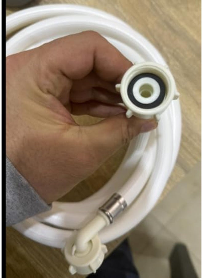 خرطوم غسالة تركي من فانلارا ستور بطول 3 متر ولون أبيض، خرطوم من بلاستيك بي في سي عالي الضغط 20 بار - Image 3