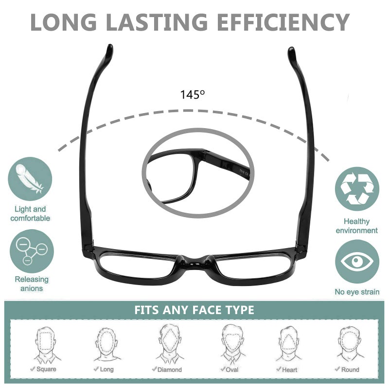 Yogo Vision Blue Light Glasses for Kids Anti Eyestrain UV protection, Computer Gaming TV Phone Kids Blue light Glasses For Boys Girls 6 Pack - Image 5