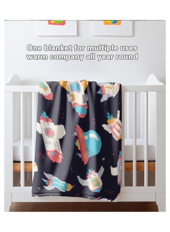 general Flannel thin blanket (warm and comfortable, suitable for sleep, gaming, dust removal and sandproof) 150cm*200cm - 774 - Image 1