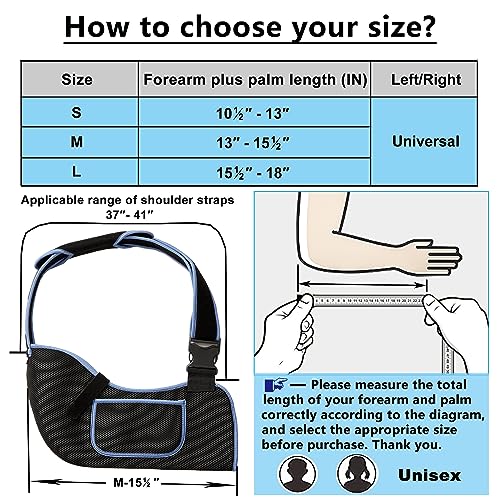 VISKONDA Arm Sling Shoulder Immobilizer - Rotator Cuff Support Brace - Comfortable Medical Sling for Shoulder Injury,Left and Right Arm,Men and Women,for Broken,Dislocated,Fracture,Strain (Medium) - Image 5