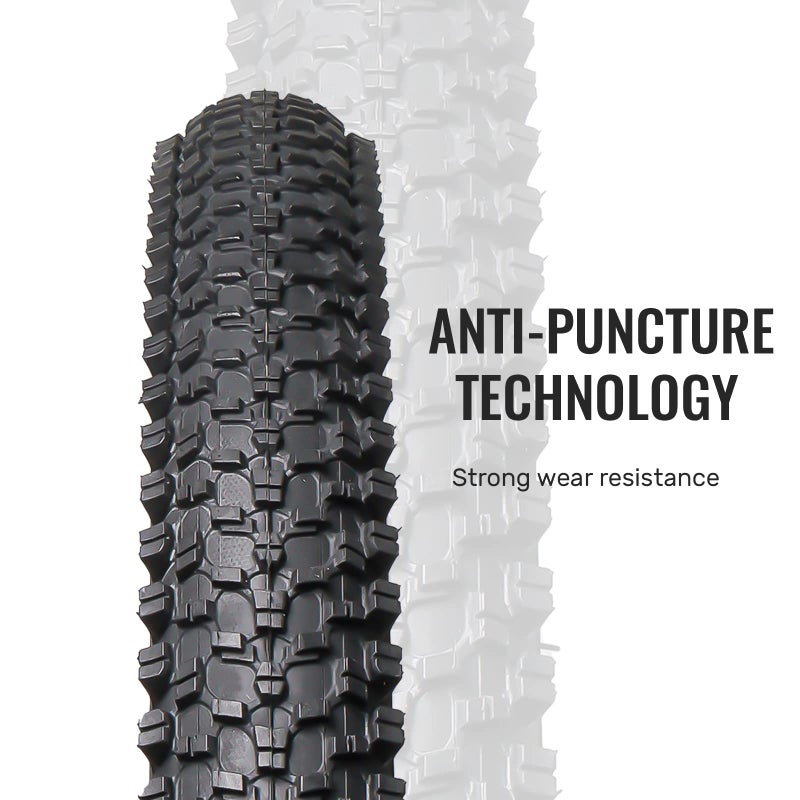MOHEGIA 24x1.95 Inch Mountain Bike Tires,24" Steel Bead All-Terrain Folding MTB Replacement Tires 2-Pack - High-Performance Durable for Off-Road, Street & Trail Adventures-2 Unit - Image 3