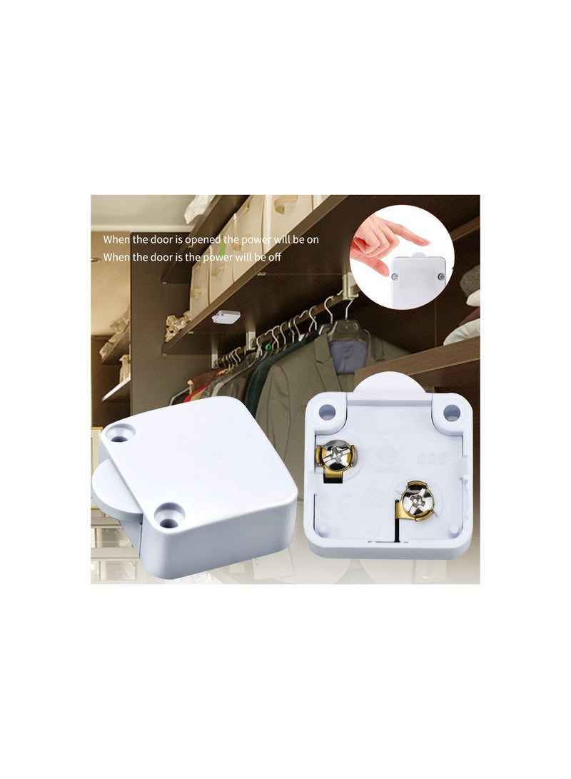SYOSI Cabinet Door Switch, Cabinet Light Switch, Automatic Switch for Cupboards, Suitable for All Cabinets and Door Types, Various Lighting Devices, Electrical Devices and Transformers(4 Piece) - Image 3