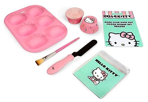 Handstand Kitchen Hello Kitty Hot Cocoa Bomb Making Set with Silicone Mold, Spatula and More! - Image 2