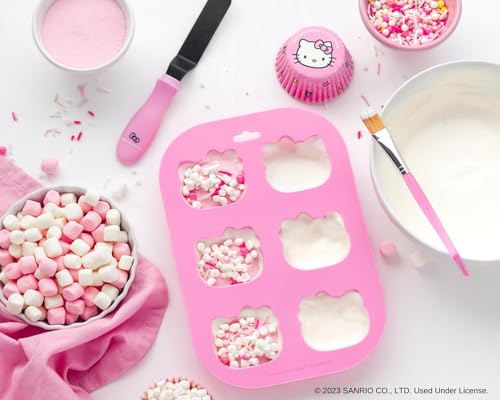 Handstand Kitchen Hello Kitty Hot Cocoa Bomb Making Set with Silicone Mold, Spatula and More! - Image 4