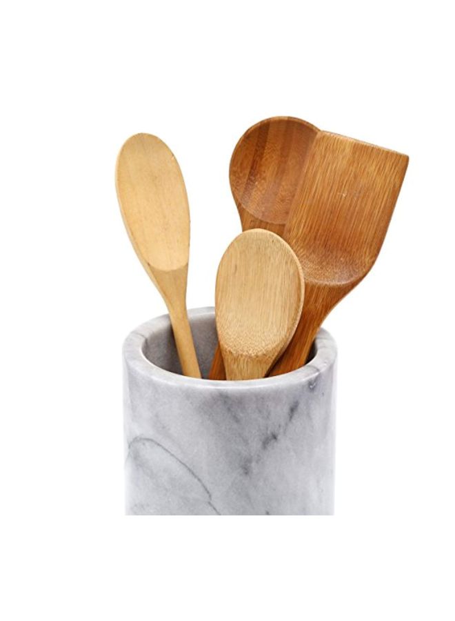 Creative Home ðŸ› Large Heavy-Duty Natural Marble Utensil Holder â€“ 7â€ Tall, Solid & Stable, Multi-Purpose for Kitchen, Living Room, Garage & Tool Storage, Elegant Countertop Organizer ðŸ› - Image 4