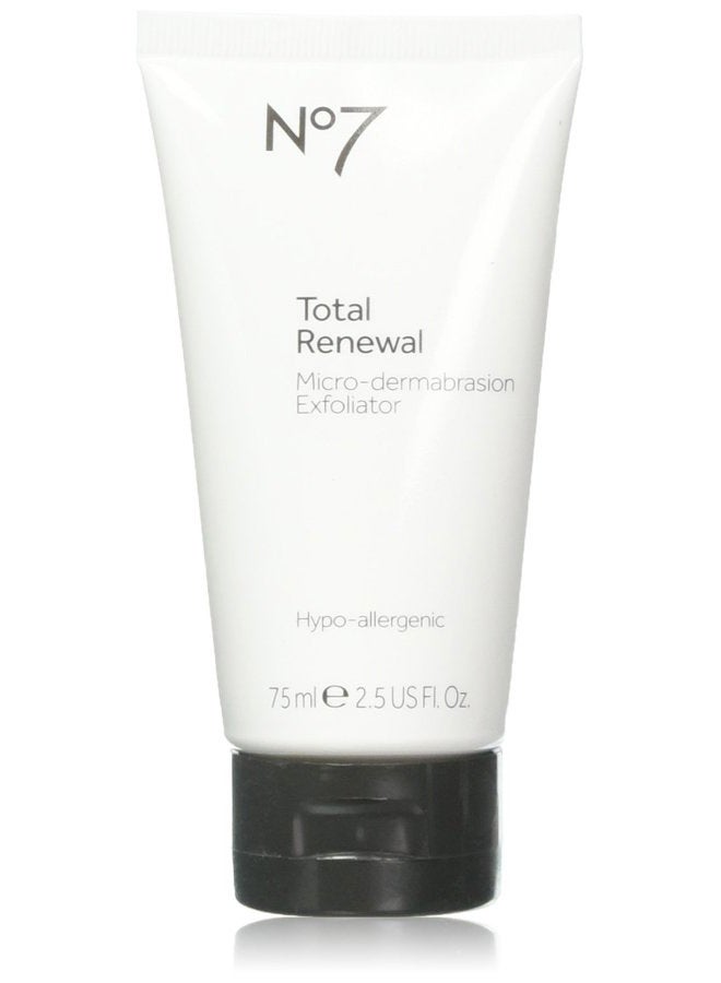 No7 Boots No7 Total Renewal Micro-Dermabrasion Exfoliator,2.5 Fl. Oz(75 ml)
