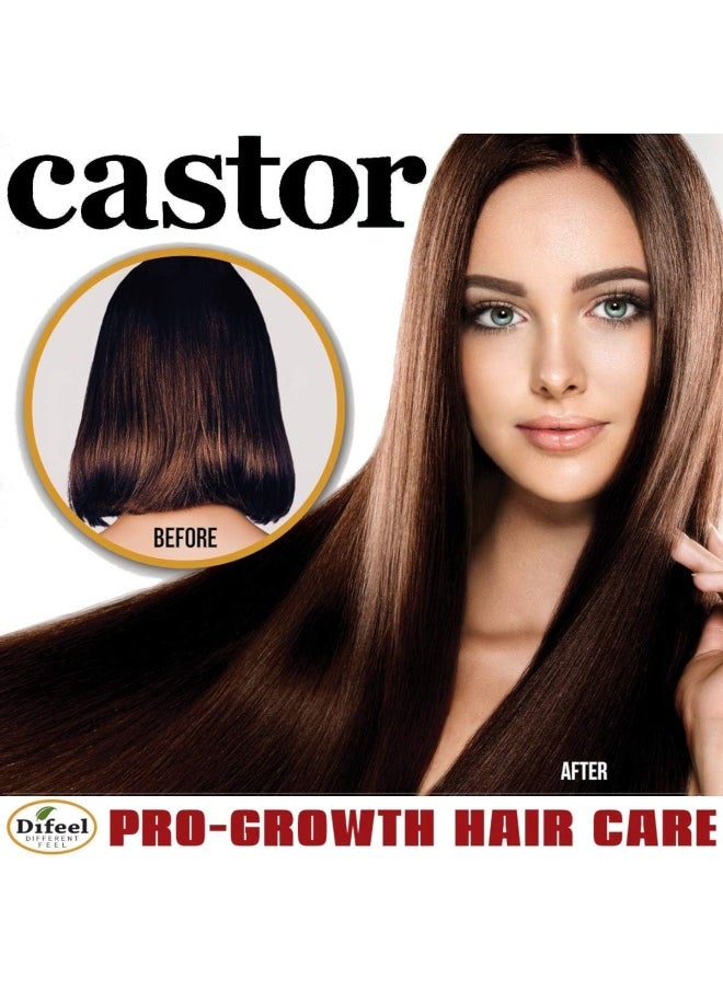 difeel - Castor Leave-In Conditioning Spray | Special Anti-Rinse Hair Treatment Spray | Pro-Growth Formula | For Longer, Stronger & Thicker Hair | 177Ml - Image 1