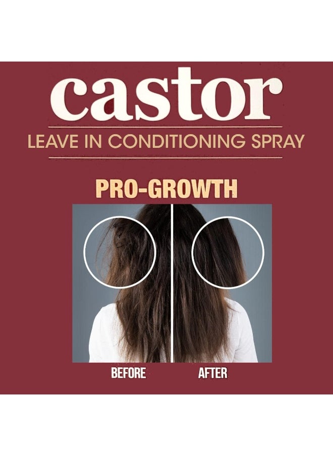 difeel - Castor Leave-In Conditioning Spray | Special Anti-Rinse Hair Treatment Spray | Pro-Growth Formula | For Longer, Stronger & Thicker Hair | 177Ml - Image 1