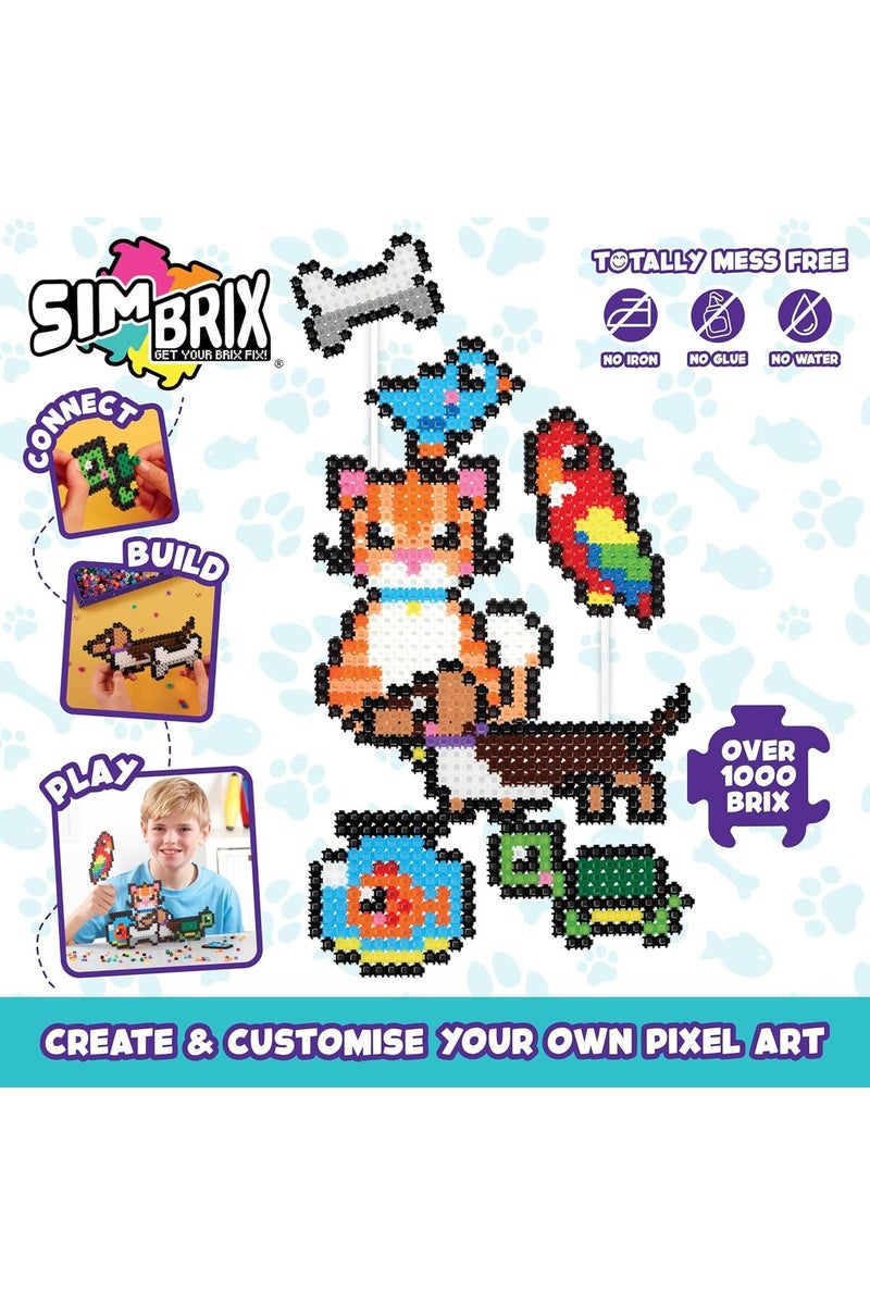 Character Options مجموعة سيمبريكس المبدئية - الحيوانات الأليفة المرحة (1000+ بلكس) لعبة بناء STEAM، للأعمار من 5 سنوات فما فوق - Image 2