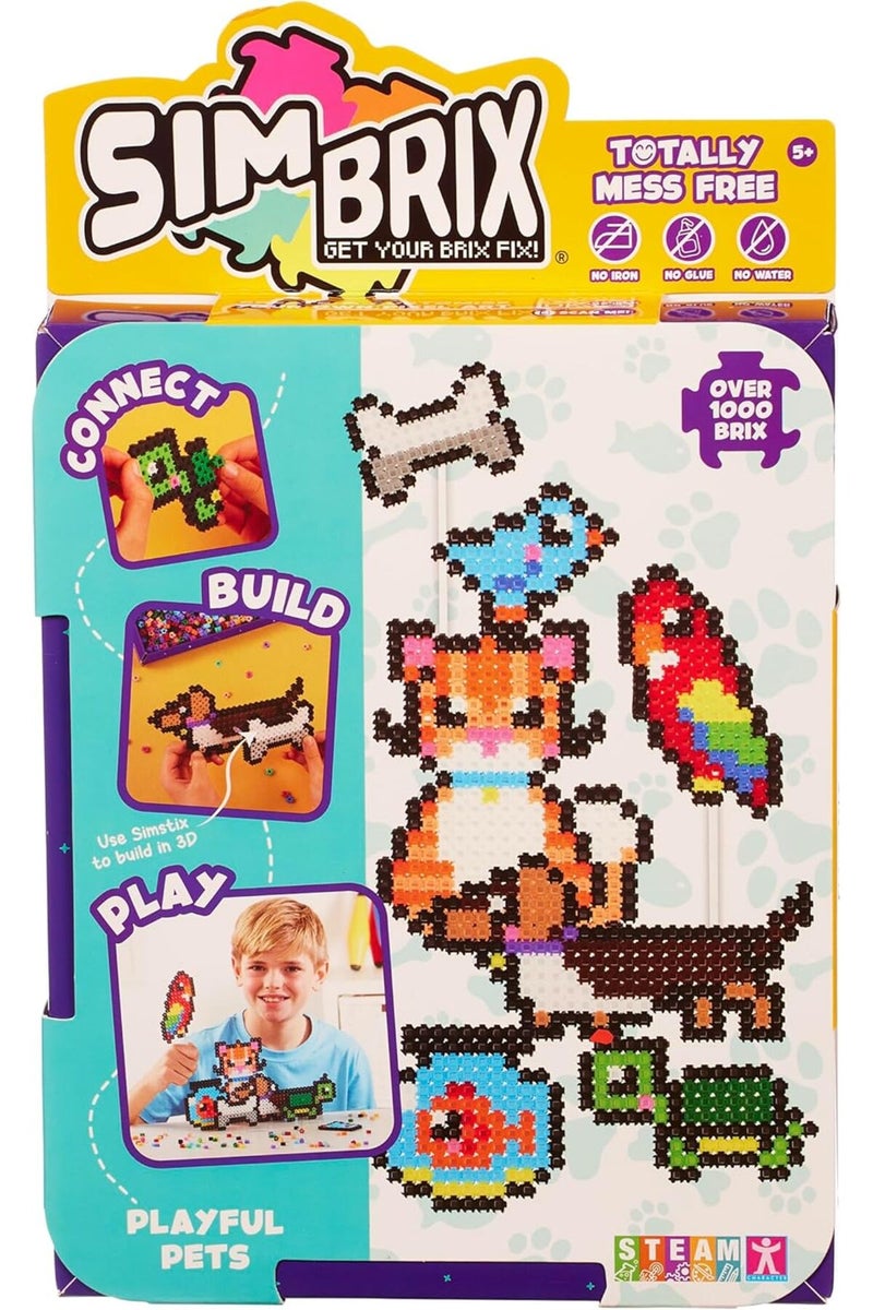 Character Options مجموعة سيمبريكس المبدئية - الحيوانات الأليفة المرحة (1000+ بلكس) لعبة بناء STEAM، للأعمار من 5 سنوات فما فوق - Image 1