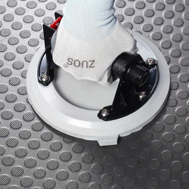 ZUOS 8" Glass Suction Cup Heavy Duty Hand-held Glass Lifter, Industrial Vacuum Lifter with handle for Granite Lifting &Window Replacement, 400 lbs Load Capacity/Carring Case（Gray suction cup） - Image 5
