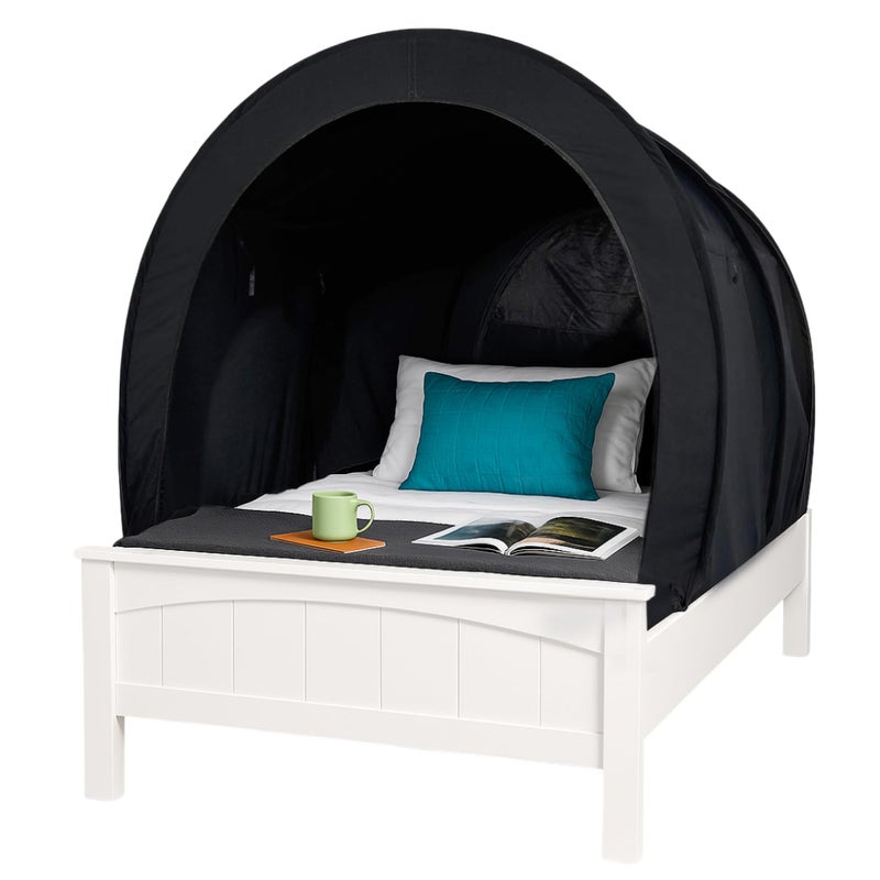 Snuggy Pod Bed Canopy  Blackout Single Size  Premium Portable Indoor Sleep Tent for Beds  Relaxing Shelter for Sensory Children  Lightweight  Breathable Fabric  Foldable Design  Easy Assembly