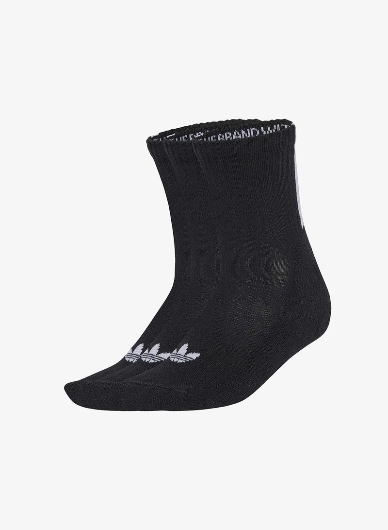 adidas 3S 1/4 Socks 3P Black Originals Socks