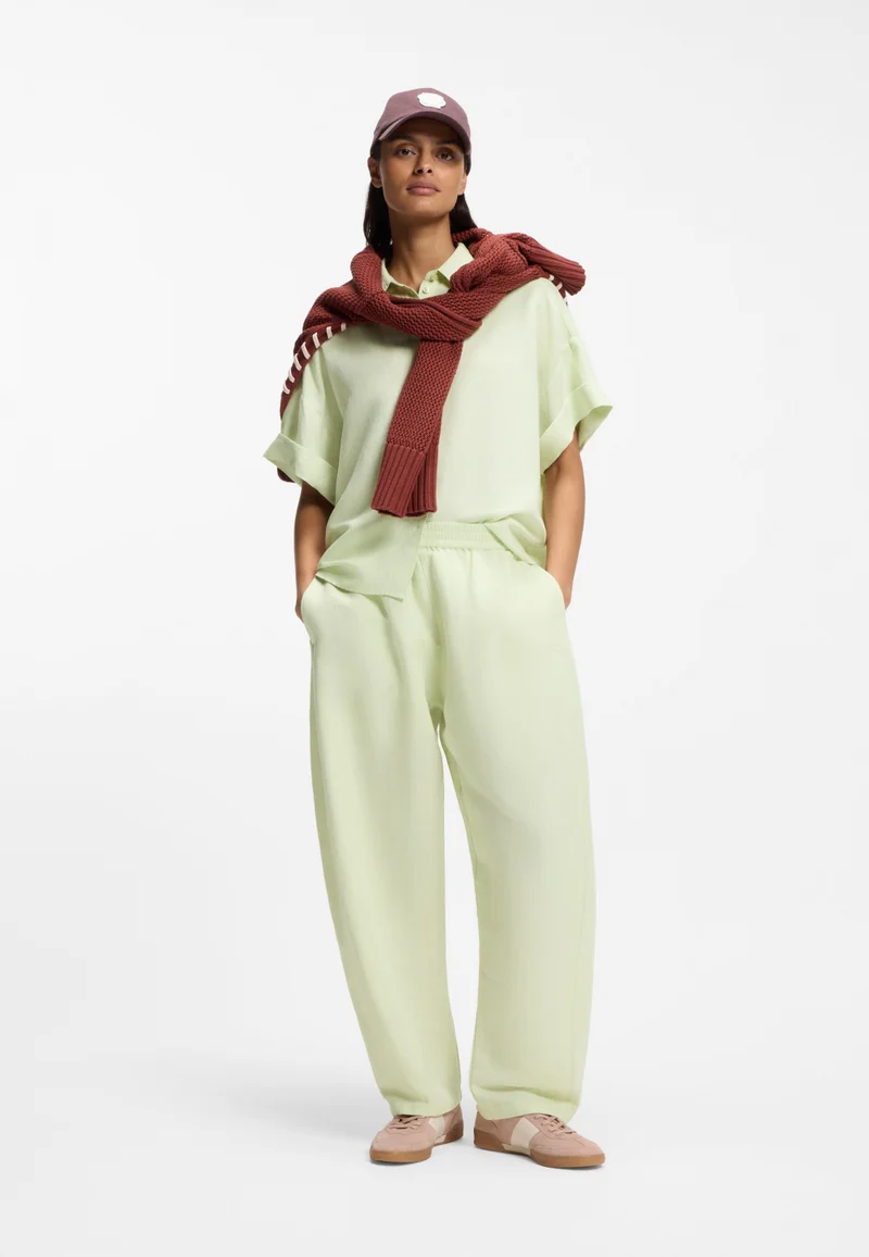 BOSS Regular-fit blouse with rolled cuffs