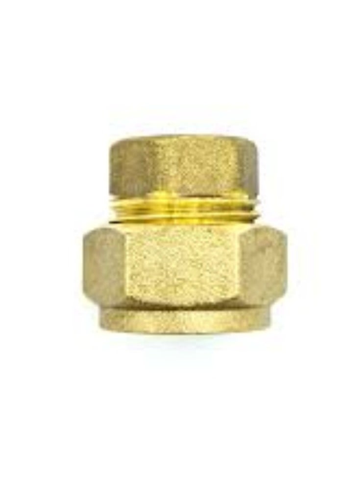 KNP KNP Ending Cap Adapter in Brass for compression fittings 80 Grams is designed to provide a secure and finished closure for the end of a pipe or tubing.  - Image 3