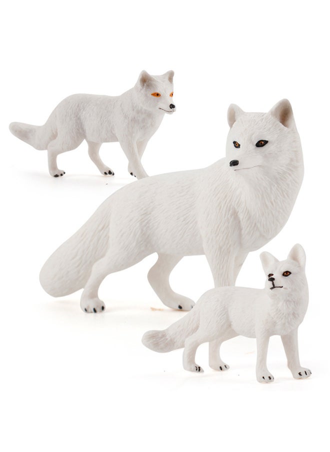 Generic - Simulation Solid Wild Fox Model Red Fox Big White Fox Arctic Fox Red Fox Static Children's Hand-made Ornaments-Colour:Zq033 Little Red Fox (solid) 6.8g - Image 1