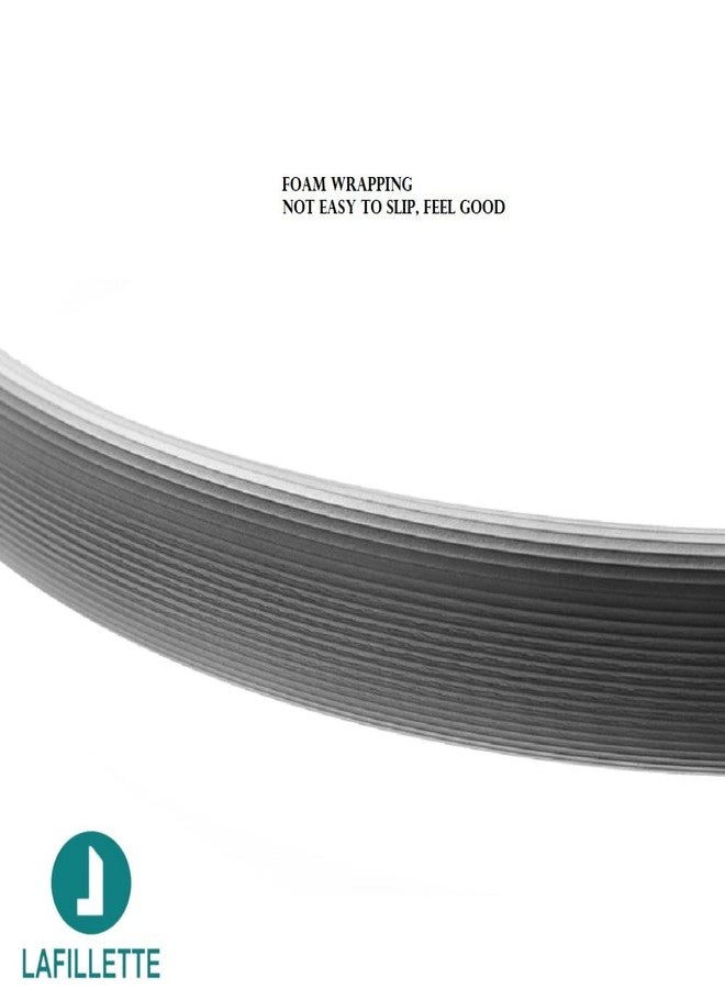 LAFILLETTE Pilates Ring 15" Fitness Circle - Lightweight & Dual Foam Padded Handles | Yoga Ring for Toning Arms, Thighs/Legs & Core, Thigh Workout, Thigh Toner, Inner Thigh Exercise Equipment (Gray) - Image 2