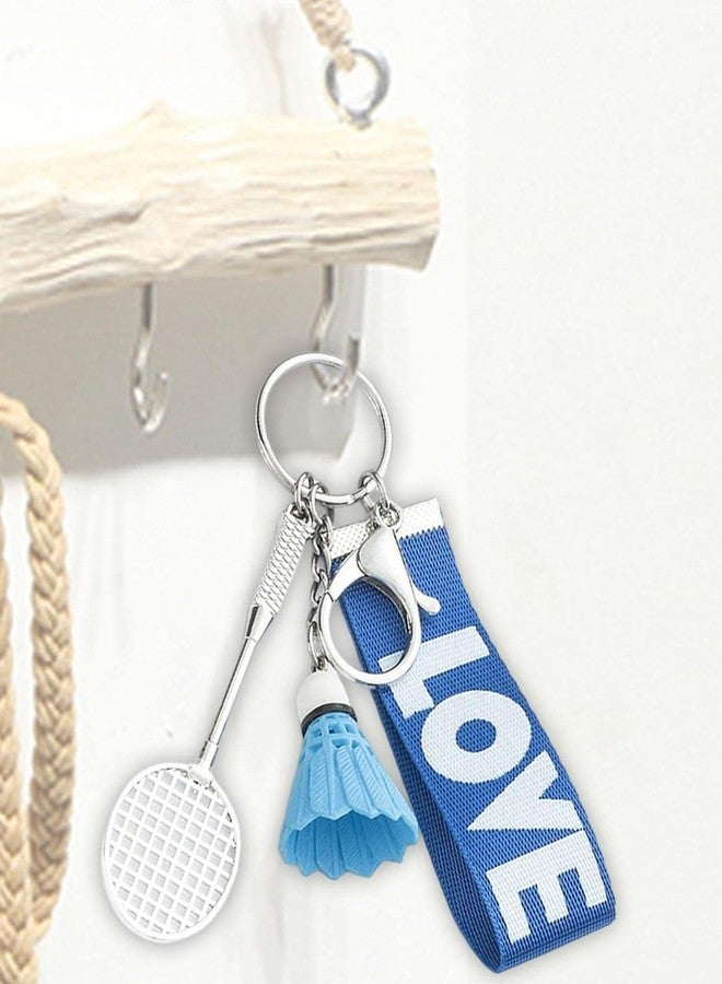 BdelrinQue Badminton Keychain, Black Bag Charms for Handbags, Cute Keychain Suiatble for Fashion Bag Accessories and Sports Themed Occasions - Image 5