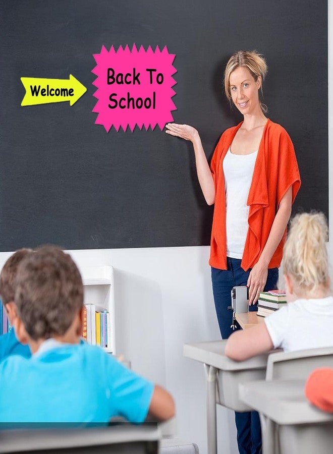 LinQuick Large 9.5x11.5in Neon Poster Board Cutouts,Burst Star Garage Sale Yard Sale Sign,Paper Signs for Science Fair Projects Decoration,School Presentation Supplies - Image 5