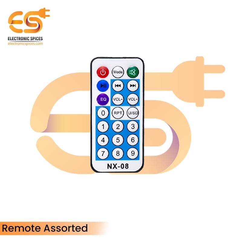 Electronicspices مشغل راديو FM وديكودر بلوتوث MP3 بمدخل USB 5V مع جهاز تحكم عن بعد - عبوة من 1 قطعة - Image 5