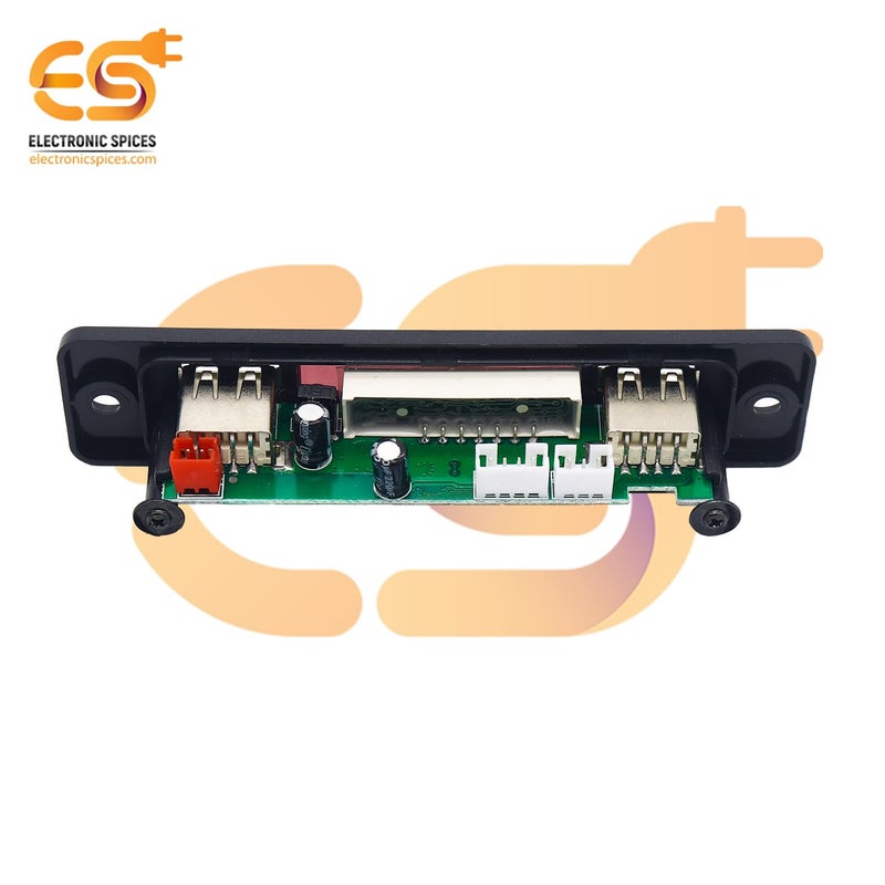 Electronicspices مشغل راديو FM وديكودر بلوتوث MP3 بمدخل USB 5V مع جهاز تحكم عن بعد - عبوة من 1 قطعة - Image 3