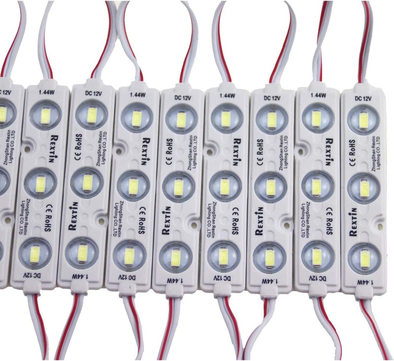 REXTiN Super Bright 200pcs 3 LED Module Blue 5630 5730 SMD Waterproof Decorative Light - Image 2
