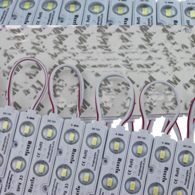 REXTiN Super Bright 200pcs 3 LED Module Blue 5630 5730 SMD Waterproof Decorative Light - Image 4