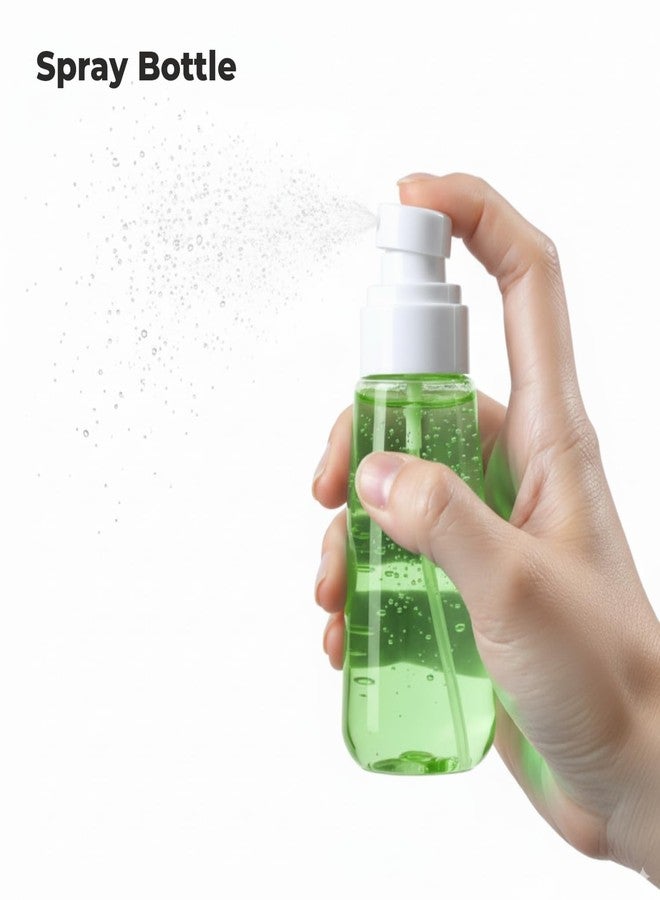 هارودز مجموعة زجاجات مستلزمات السفر من هارودز مع حقيبة شفافة (أخضر) | مجموعة عبوات صغيرة قابلة لإعادة التعبئة | ملحقات سفر مانعة للتسرب للشامبو واللوشن ومستحضرات التجميل - Image 5