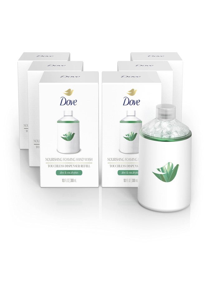Dove Nourishing Foaming Hand Wash Touchless Dispenser Refill Aloe and Eucalyptus Moisturizing Hand Wash for Lasting Nourishment 10.1 oz 6-pack - Image 1