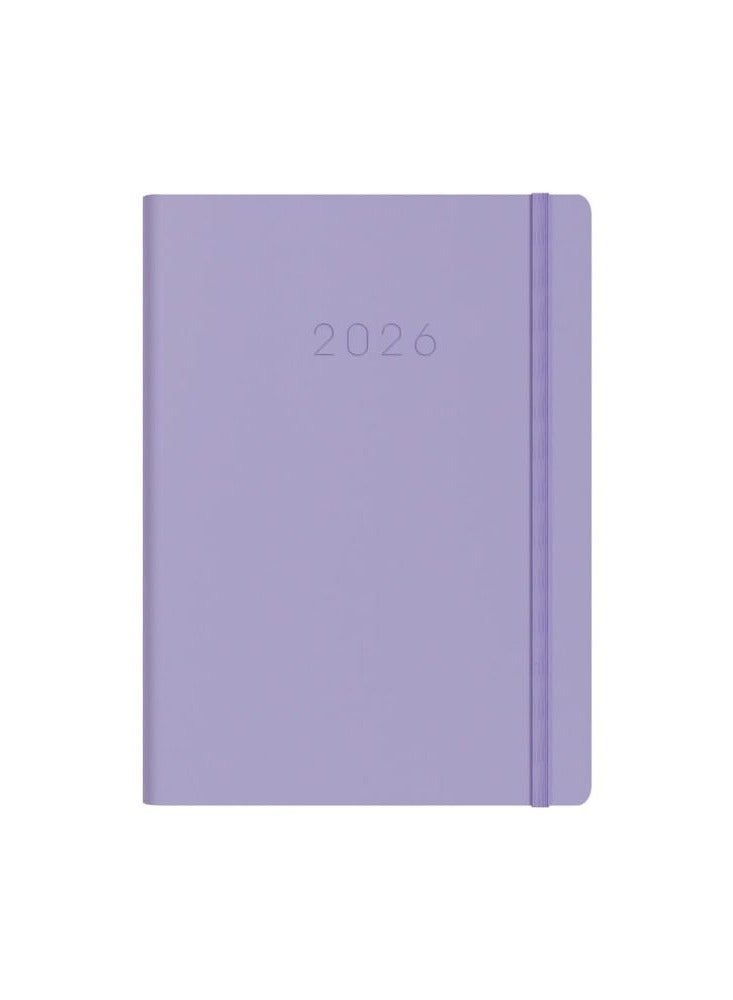 Collins - Legacy - 2026 12 Month Calendar Year Planner, Day-To-Page with 1/2 Hourly Appointments Diary, A5 Hard Cover - Lilac (CL51.55-26) - Image 2