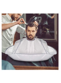 KASTWAVE Hair Cutting Cape Umbrella, Hairdressing Cloak Beard Shaving Waterproof Hairdressing Kit Haircut Accessories Salon Barber, Hair Cutting Waterproof Cloth Perm Hair Dyeing Clothing Gray  - Image 1