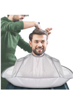 KASTWAVE Hair Cutting Cape Umbrella, Hairdressing Cloak Beard Shaving Waterproof Hairdressing Kit Haircut Accessories Salon Barber, Hair Cutting Waterproof Cloth Perm Hair Dyeing Clothing Gray  - Image 2