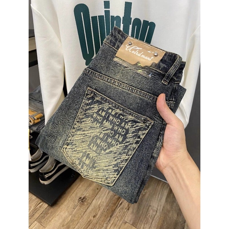 Unisex Classic Denim Jeans Loose Fit Daily Outdoor Wear - Image 2