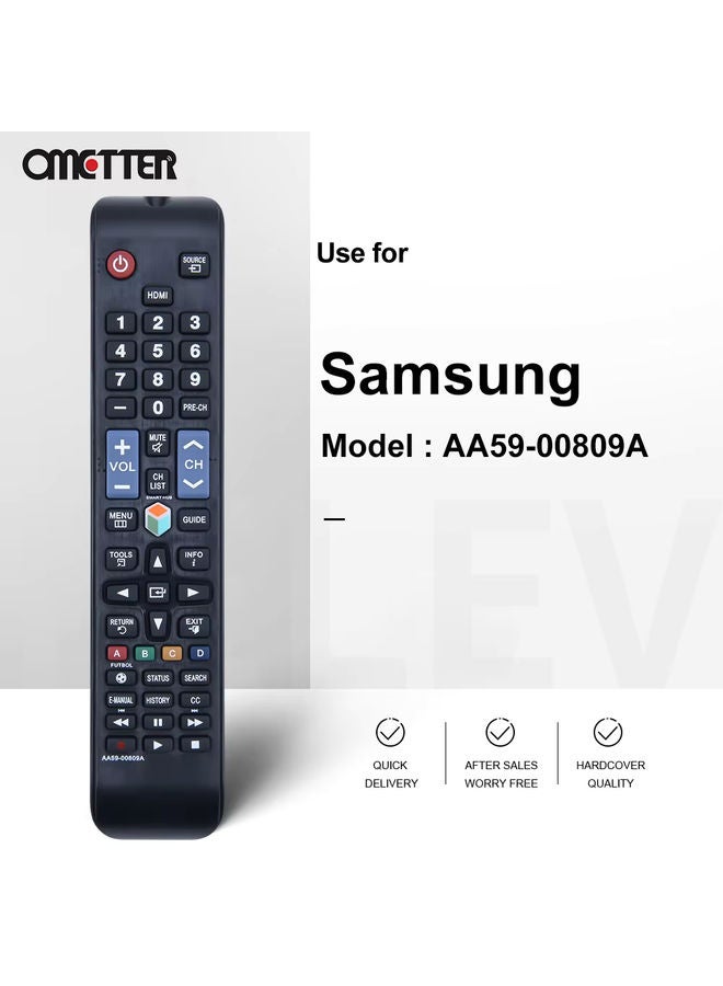 OMETTER AA59-00809A For Sumsung Smart TV Remote Control UN40H5203AFXZA UN55H6203AFXZA - Image 2