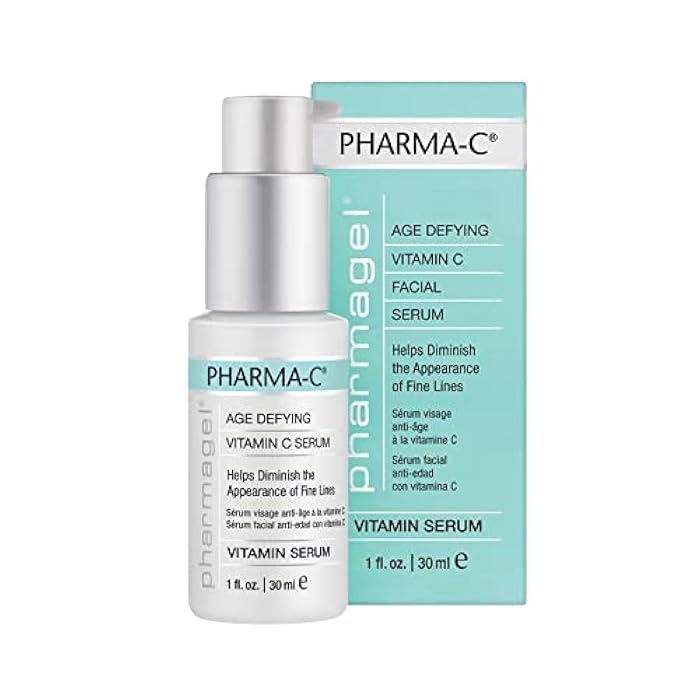 Pharmagel Pharma-C Vitamin Serum | Age Defying Facial Serum | Anti-Wrinkle Face Serum | Age Spot Remover for Face - 1 oz - Image 1