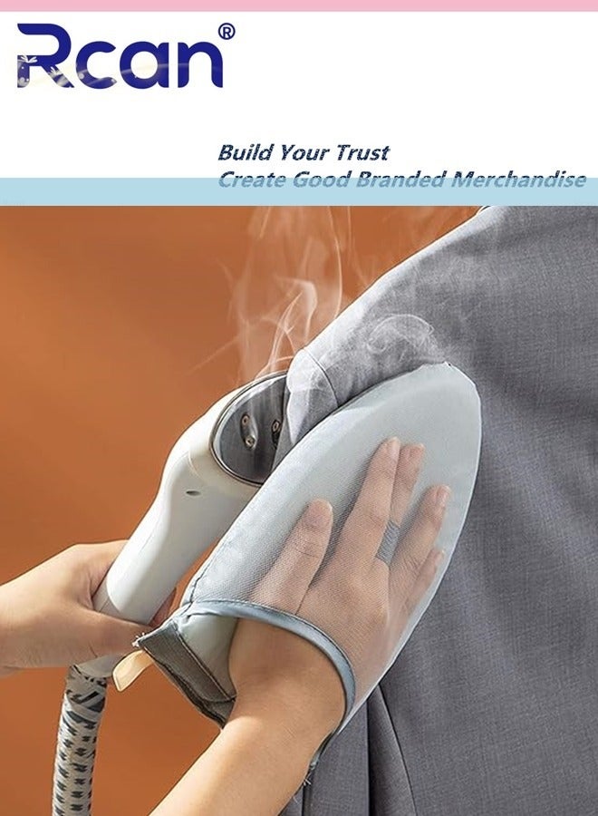 Rcan Garment Steamer Ironing Glove, Waterproof Anti Steam Mitt with Finger Loop, Heat Resistant Gloves for Clothes Steamers, Handheld Complete Care Protective Garment Steaming Mitt  - Image 1