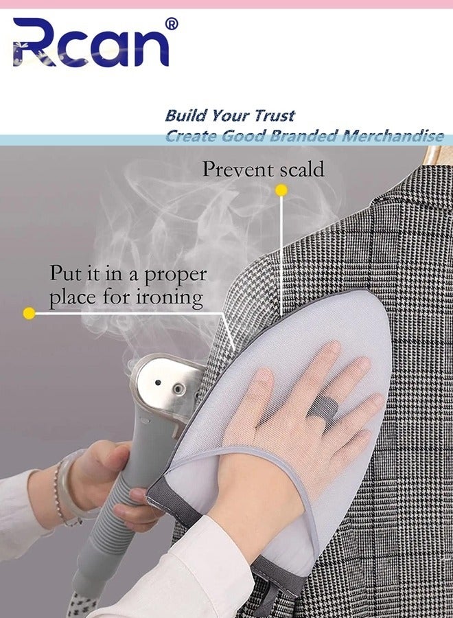 Rcan Garment Steamer Ironing Glove, Waterproof Anti Steam Mitt with Finger Loop, Heat Resistant Gloves for Clothes Steamers, Handheld Complete Care Protective Garment Steaming Mitt  - Image 2