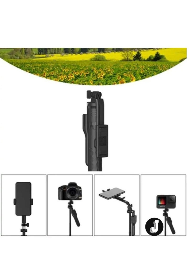 JAJEEK 360° Rotatable Camera Mount Holder Selfie Stick – Adjustable, 75m Telescopic for Selfies, Vlogging & Live Streaming - Image 3
