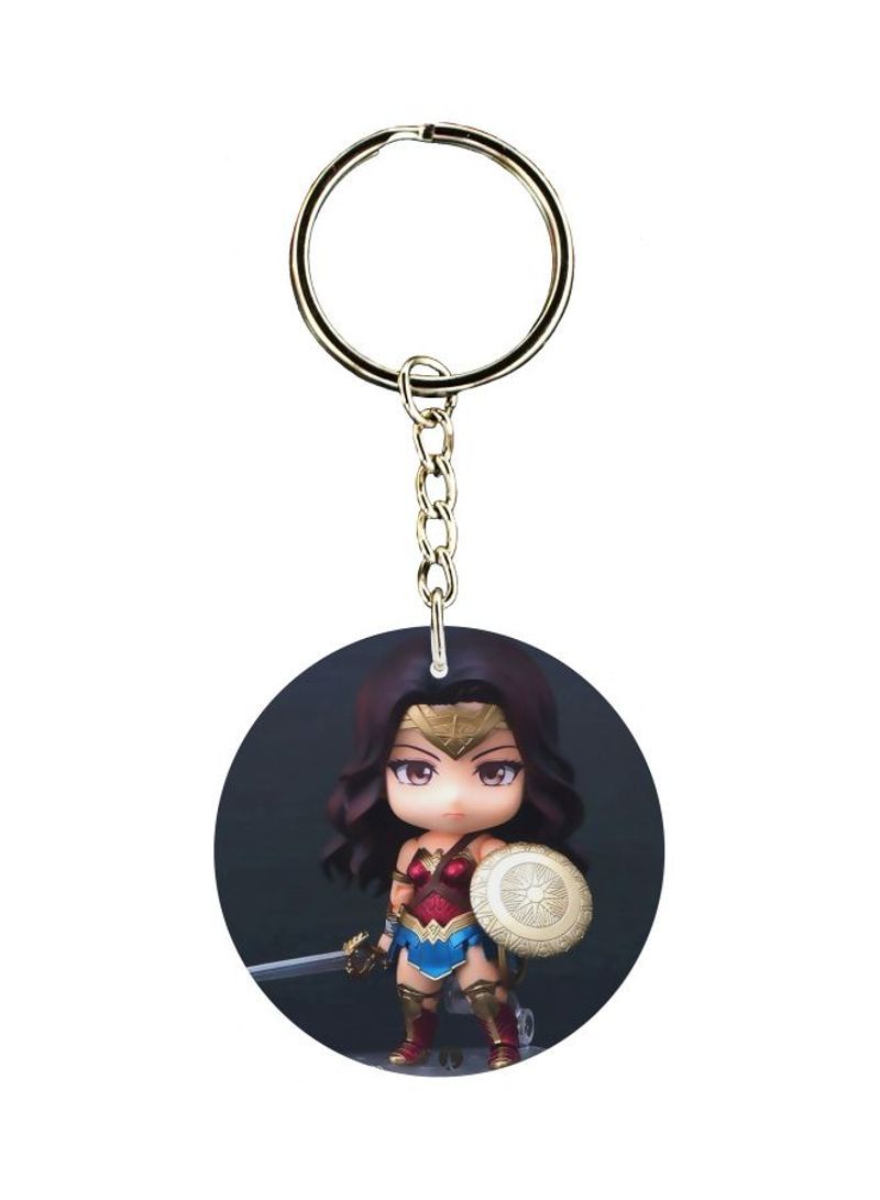 Wonderwomen Character Printed Keychain