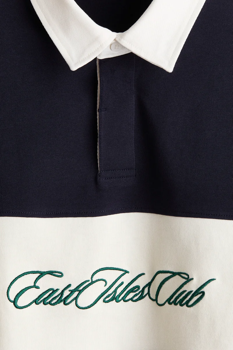 H&M  Regular Fit Cotton rugby shirt for Men | Best Price UAE
