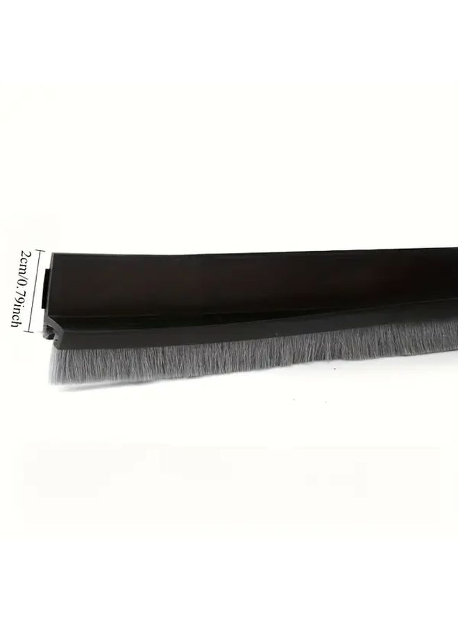 White Self Adhesive Door Bottom Seal Strip Brush Dust Insect Proof Weather Stripping - Image 4