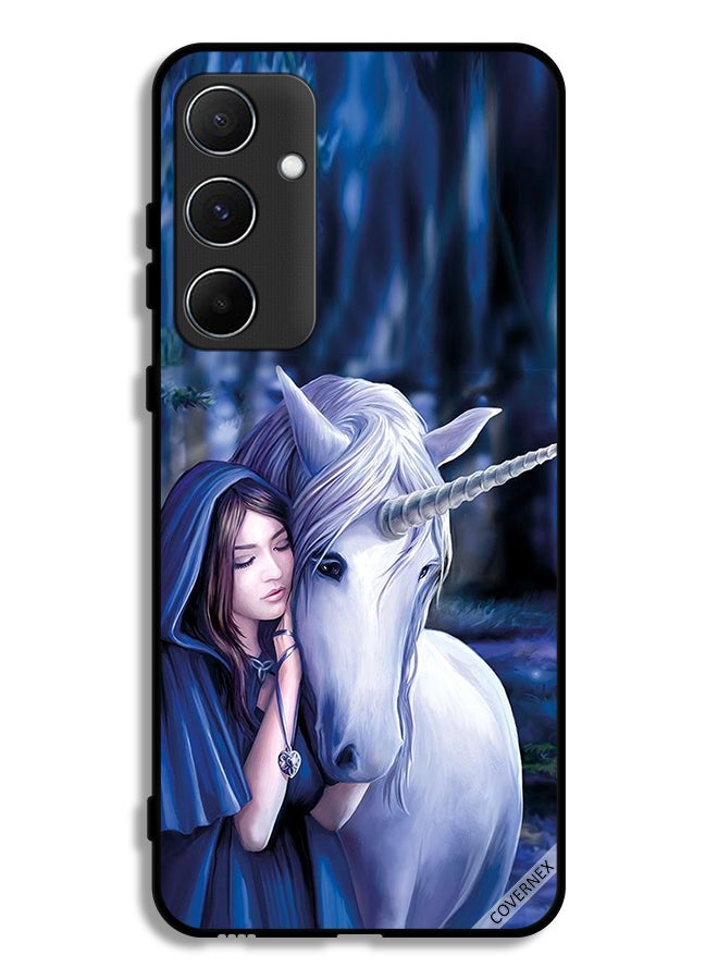 Covernex Samsung Galaxy A55 5G Protective Case Cover Girl Love Unicorn - Image 1