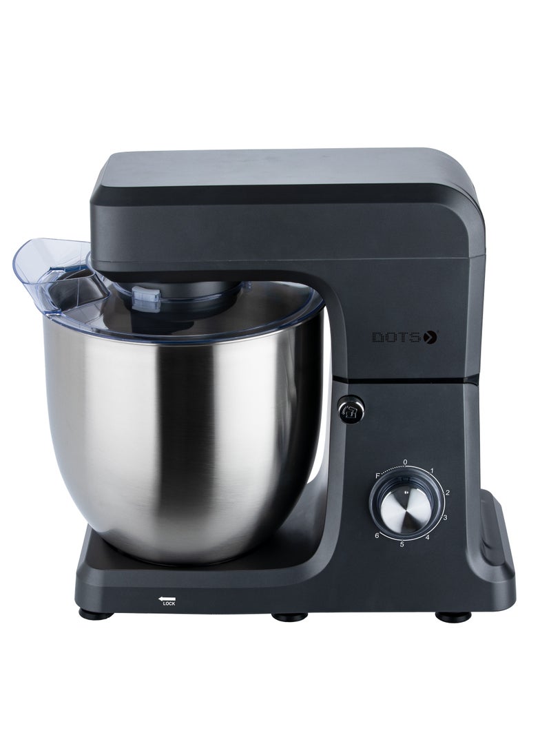 DOTS - DOTS 12 litre 1100W electric mixer 6 speeds + pulse brewing function Whisk Hook whisk Dishwasher safe Full metal planetary transmission with locking function - Image 1