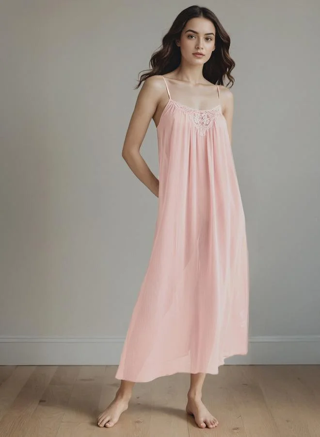 Splash FAV Lace Accent Sleeveless Night Dress