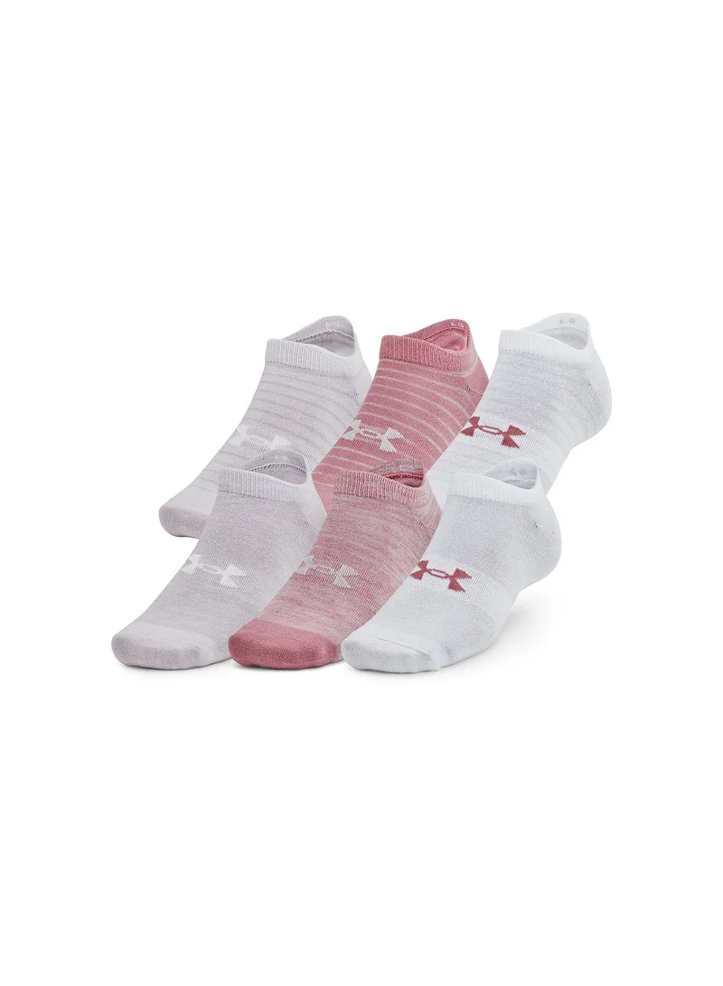 UNDER ARMOUR 6 Pack Essential No Show Socks