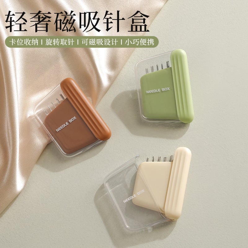 Magnetic Sewing Pin Box with Lid, Dustproof, Thickened, Simple Style - Image 2