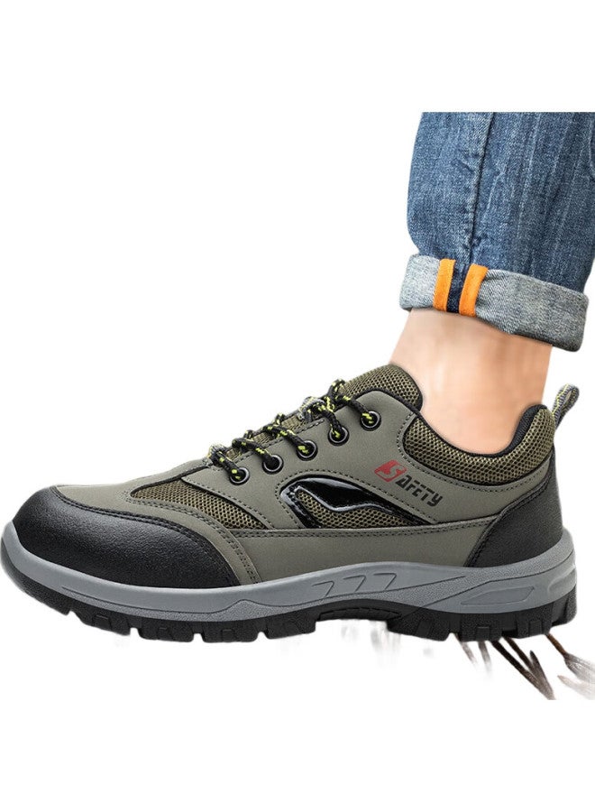 Old housekeeper Laoguanjia Safety Shoes For Men, Summer Breathable Steel Toe Anti-Smashing Anti-Puncture Wear-Resistant Non-Slip Work Safety Functional Shoes 502 43 - Image 3