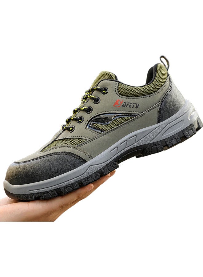 Old housekeeper Laoguanjia Safety Shoes For Men, Summer Breathable Steel Toe Anti-Smashing Anti-Puncture Wear-Resistant Non-Slip Work Safety Functional Shoes 502 43 - Image 2